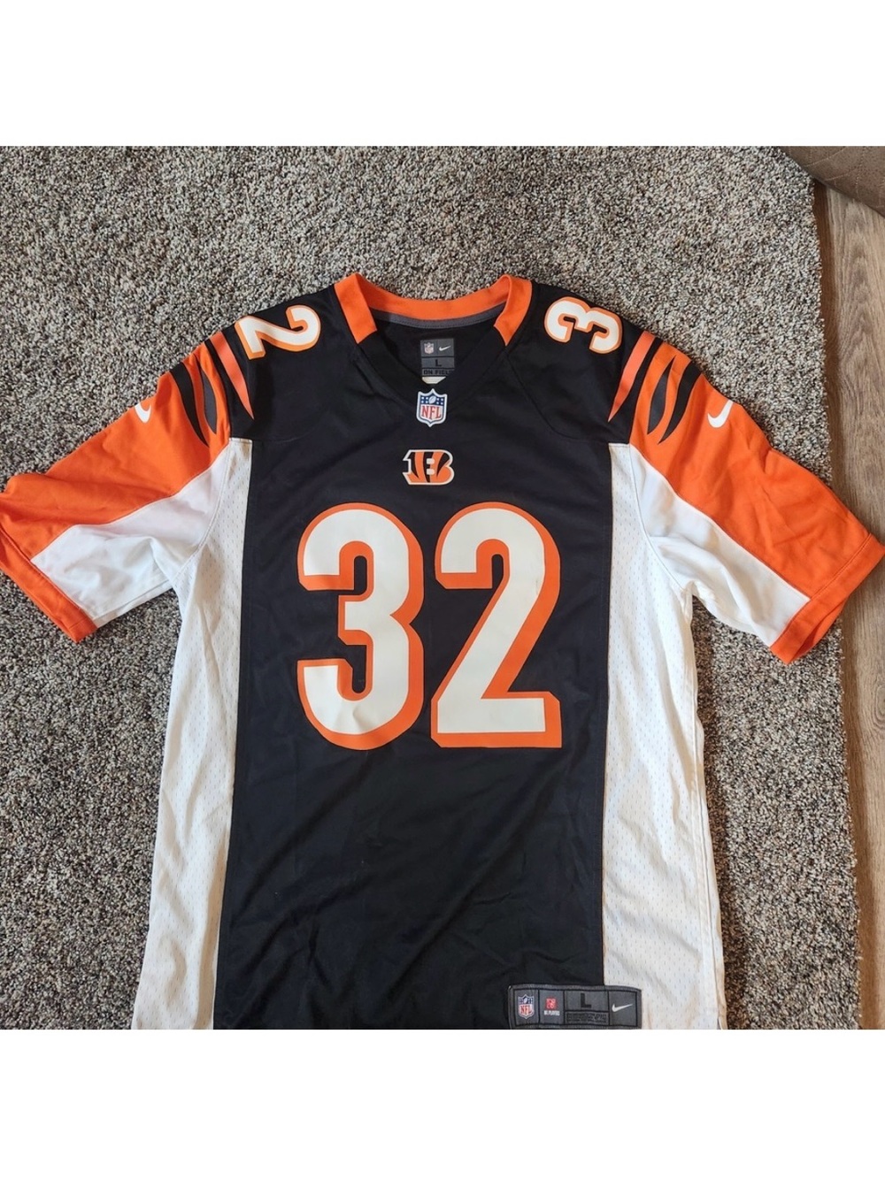 Cincinnati bengals black nfl jersey Jeremy hill #32 large